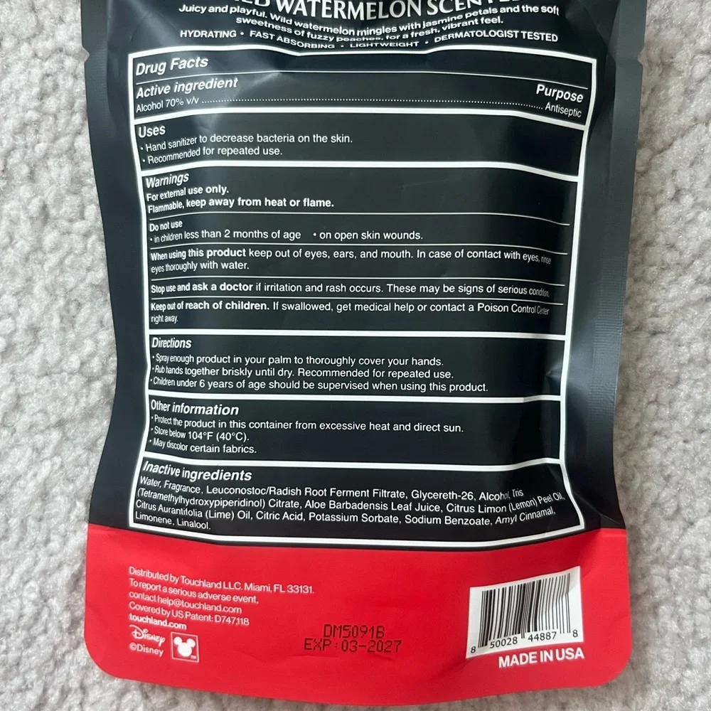 ✨ Disney x Touchland Power Mist Mickey ear Case and Sanitizer spray✨ - Picture 2 of 2